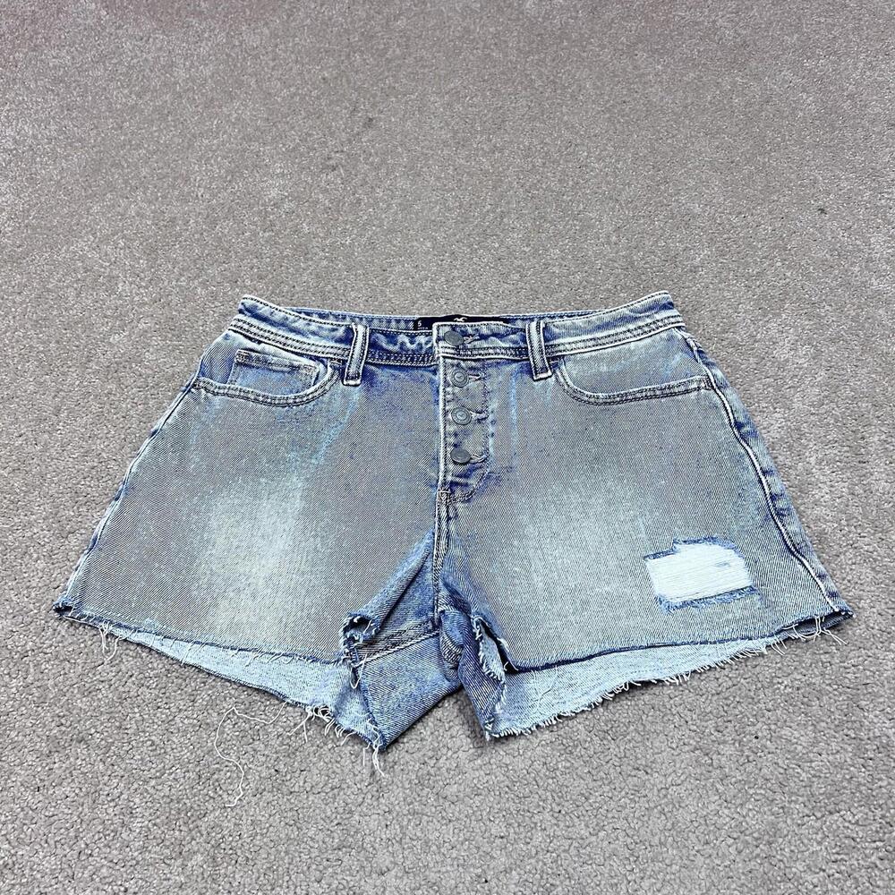 Hollister High Rise Mom Shorts 3” Four Button Fly Pockets Size 5 NWT